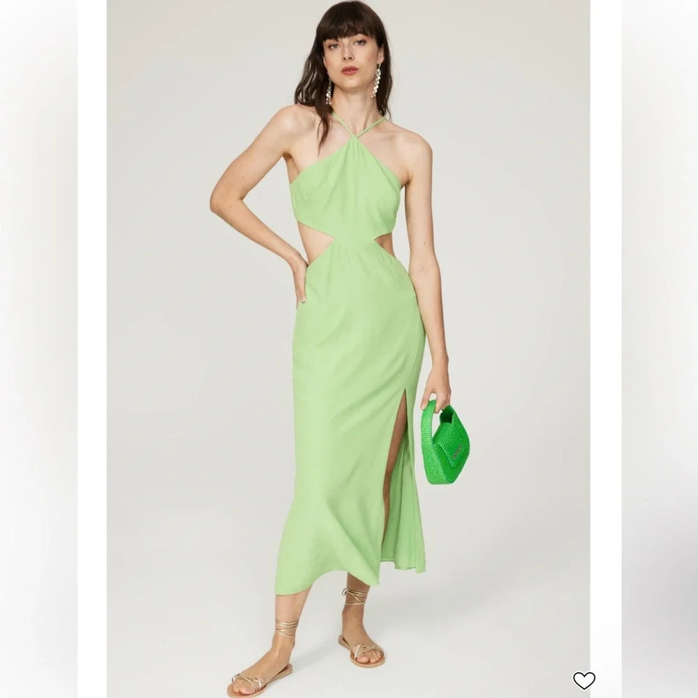Louna Halter Cutout Midi Dress